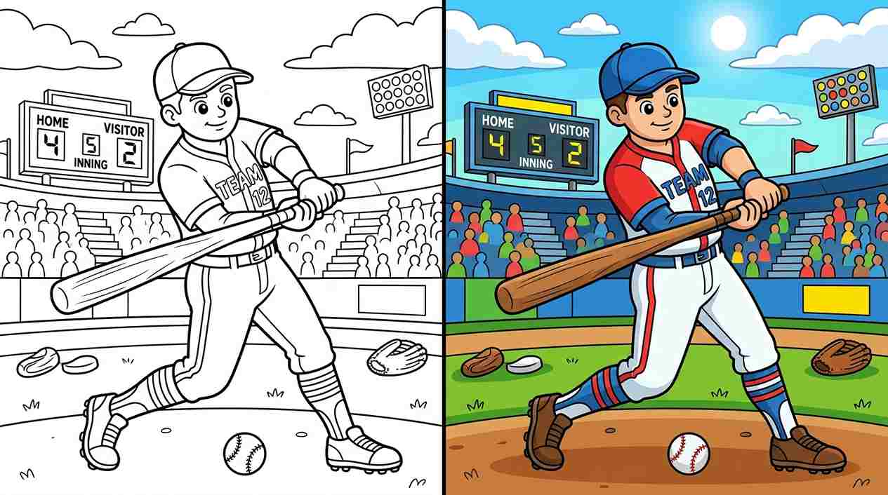 Baseball Coloring Pages
