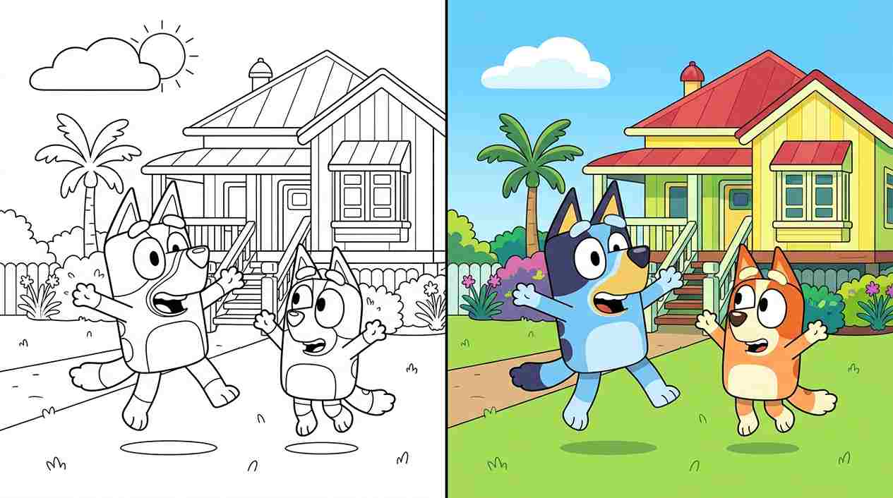 Bluey Coloring Pages