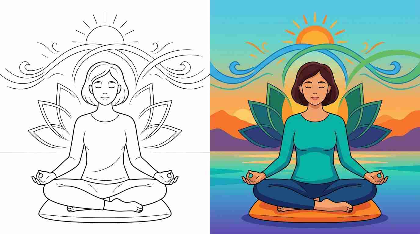 Breathing / Meditation Guides Coloring Pages