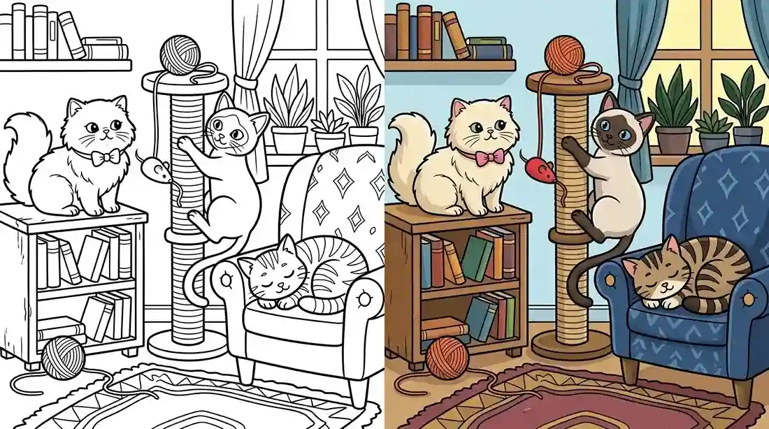 Cat Coloring Pages