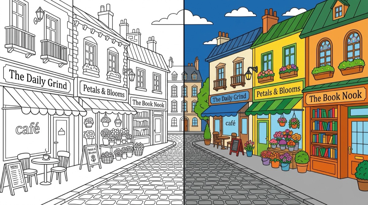 City Streets Coloring Pages