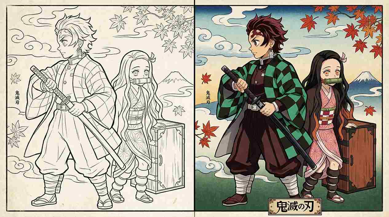 Demon Slayer Coloring Pages