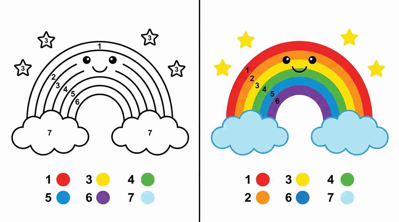 Easy Color by Number for Kids