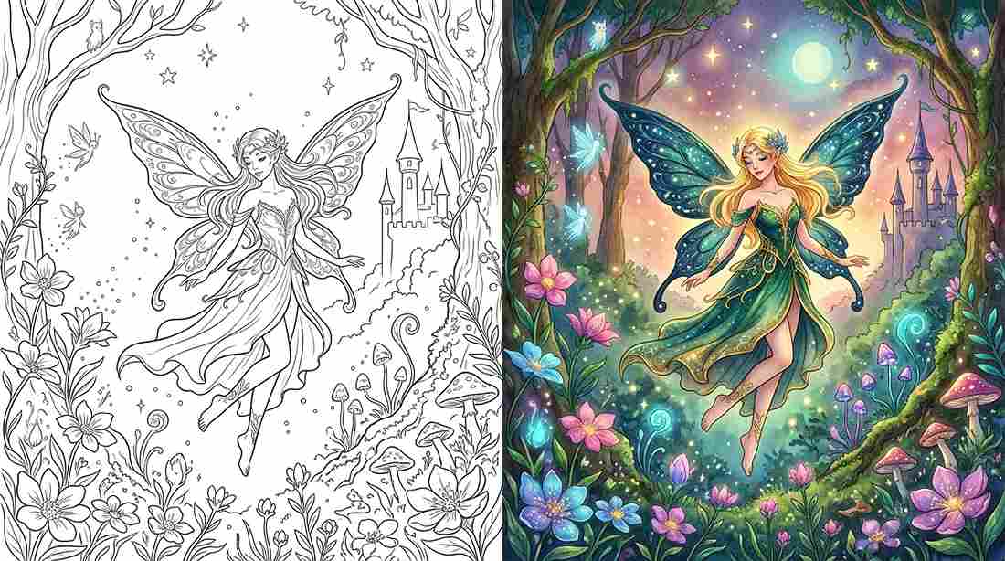 Fairies Coloring Pages