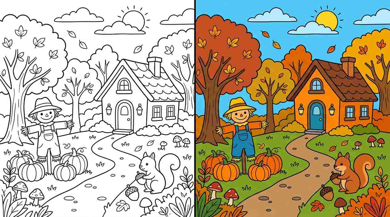 Fall & Autumn Coloring Pages