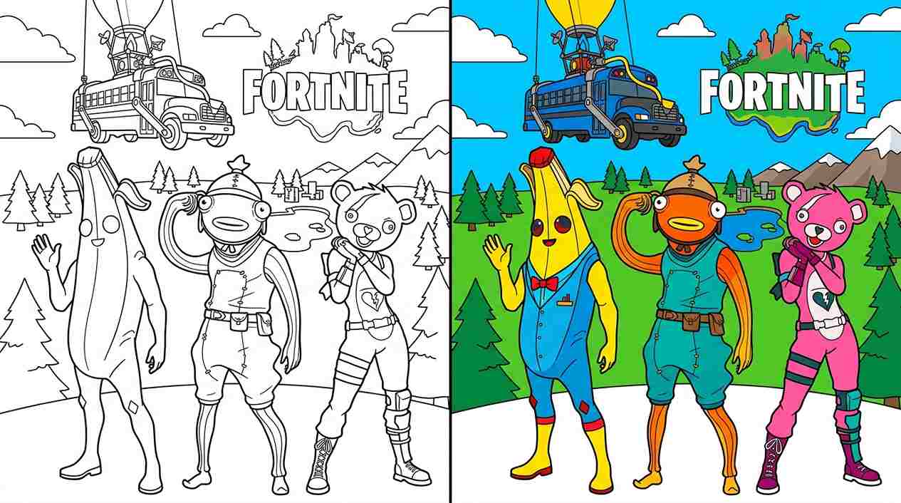 Fortnite Coloring Pages