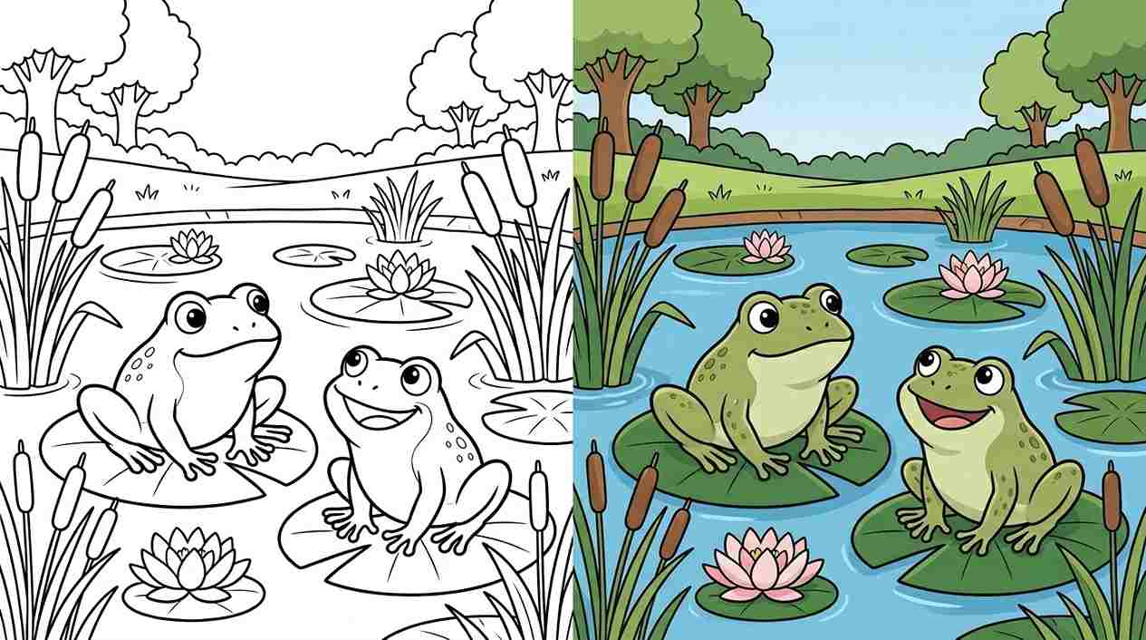 Frog Coloring Pages