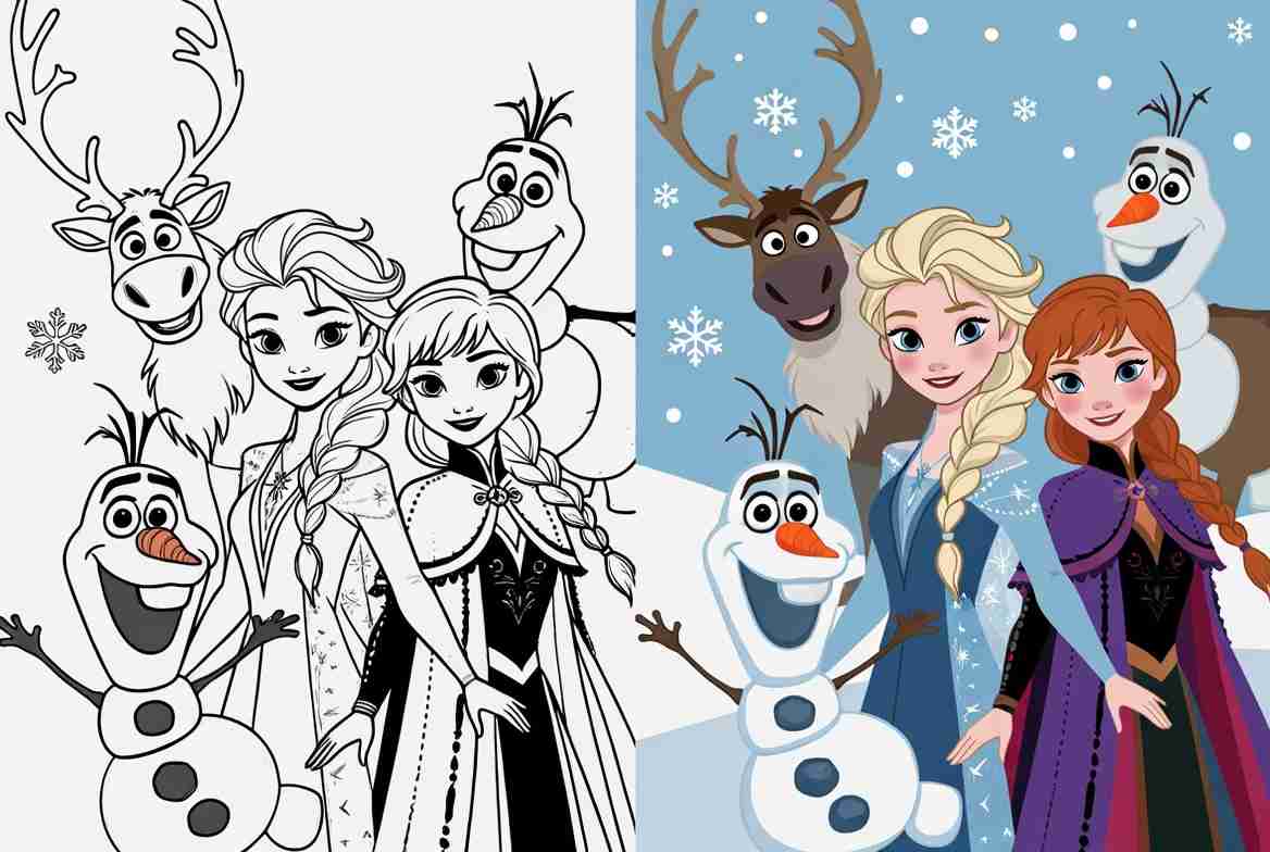 Frozen Coloring Pages