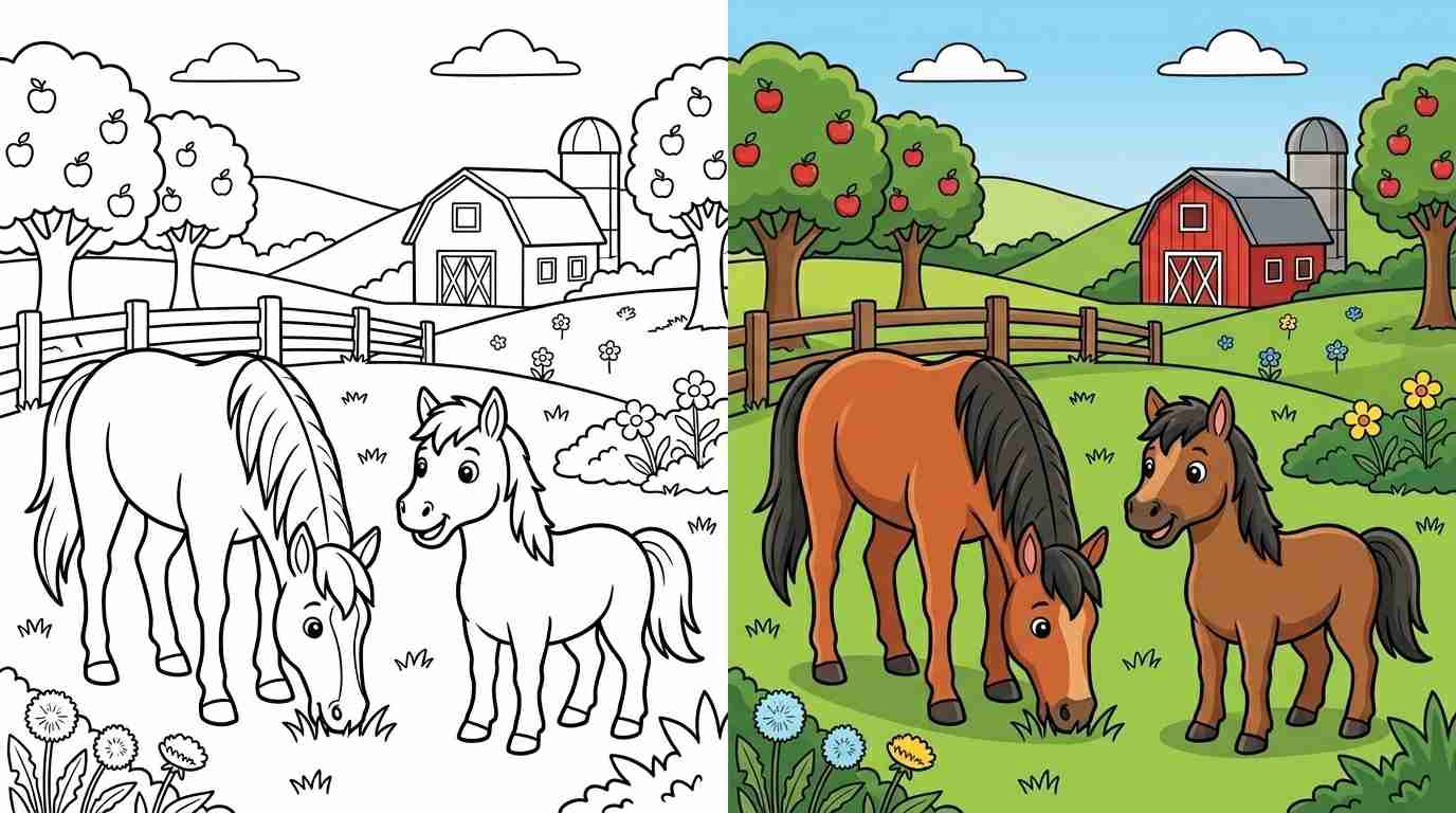 Horse Coloring Pages