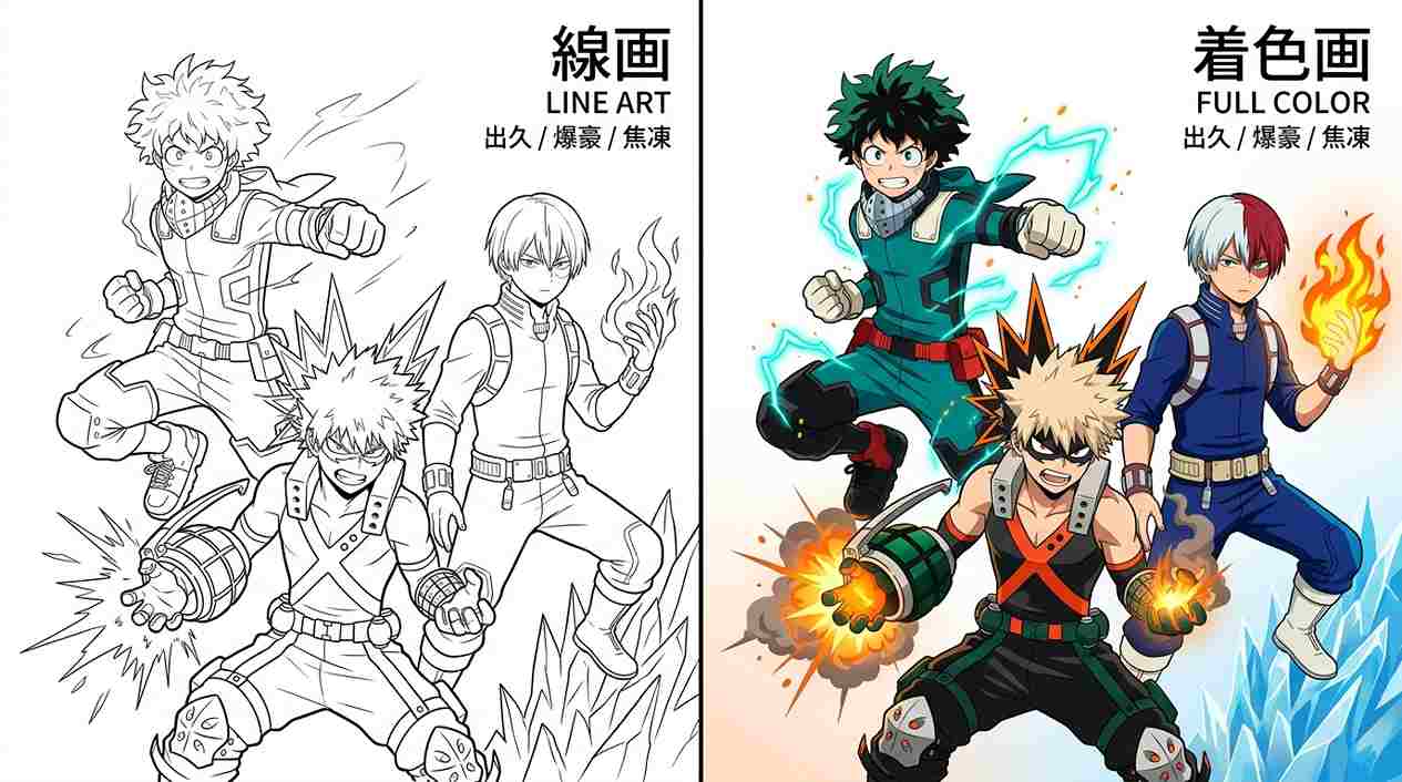 MHA Coloring Pages