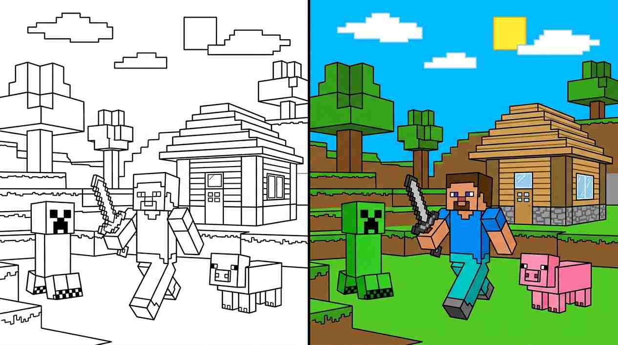 Minecraft Coloring Pages