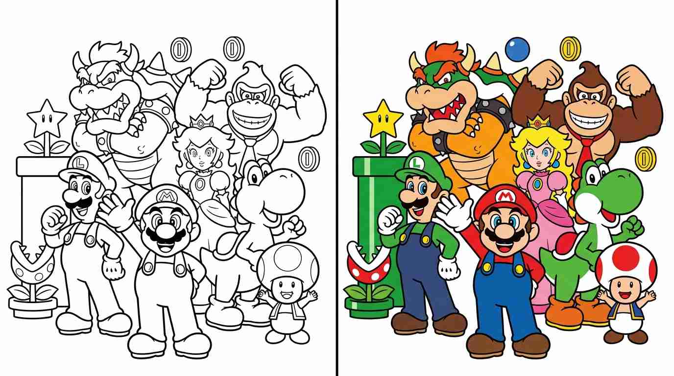 Nintendo Coloring Pages