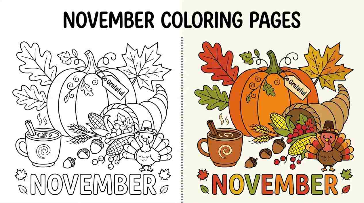 November Coloring Pages