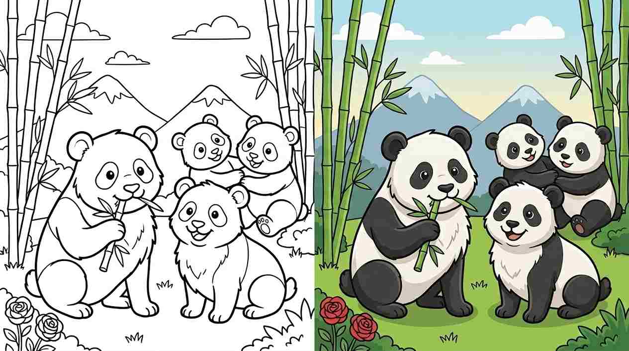 Panda Coloring Pages