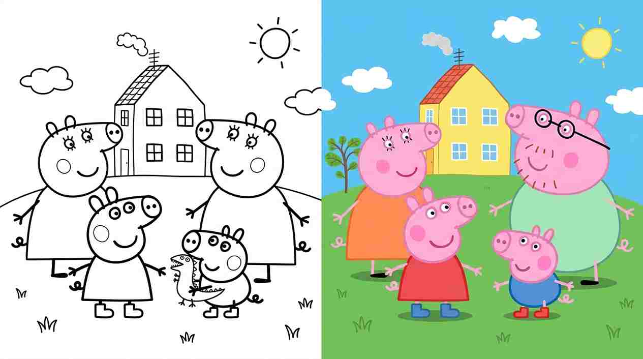 Peppa Pig Coloring Pages