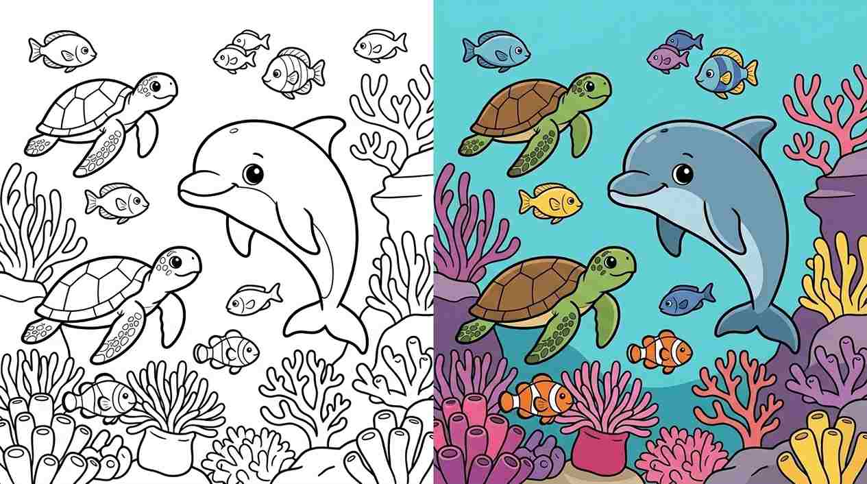 Sea Animal Coloring Pages