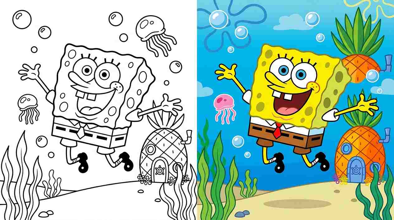 SpongeBob SquarePants Coloring Pages