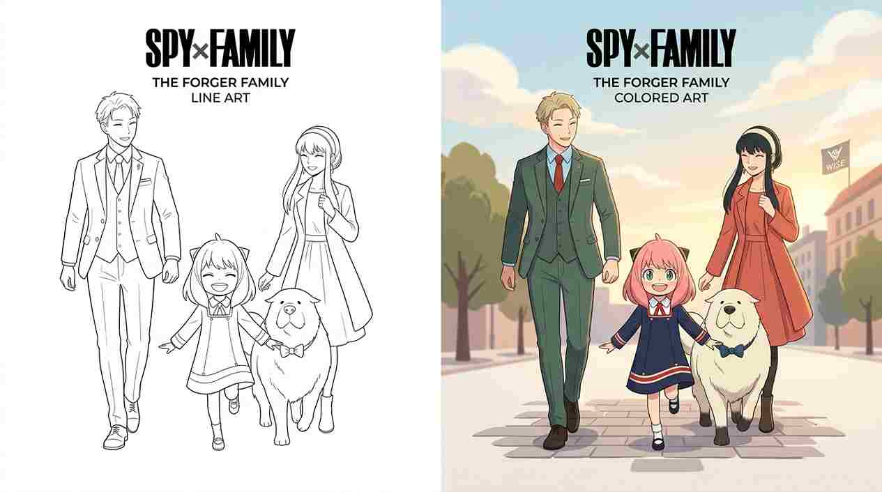 Spy x Family Coloring Pages