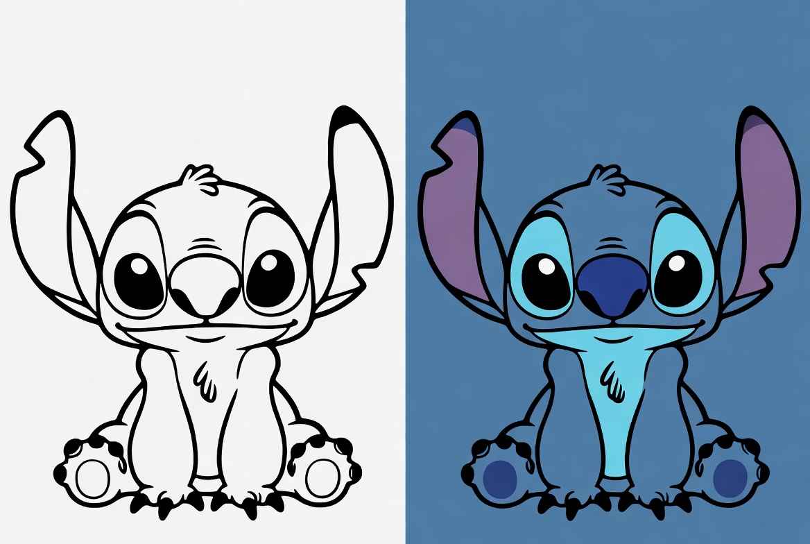 Stitch Coloring Pages