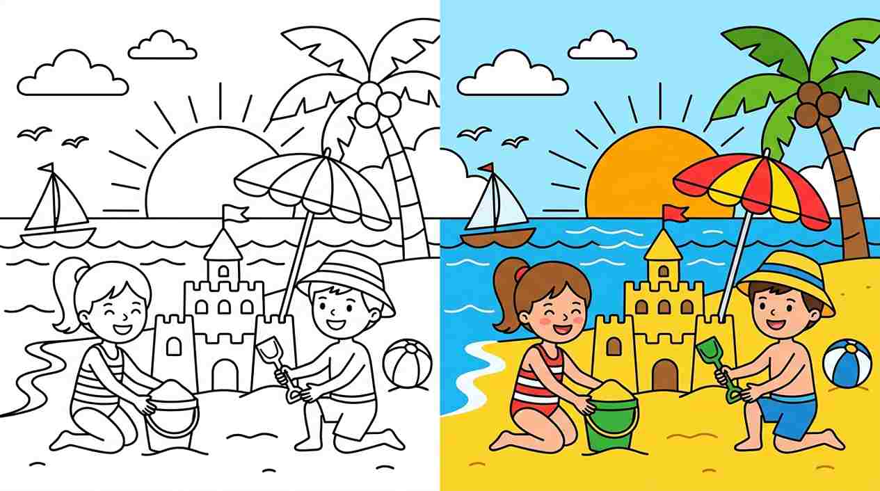 Summer Coloring Pages