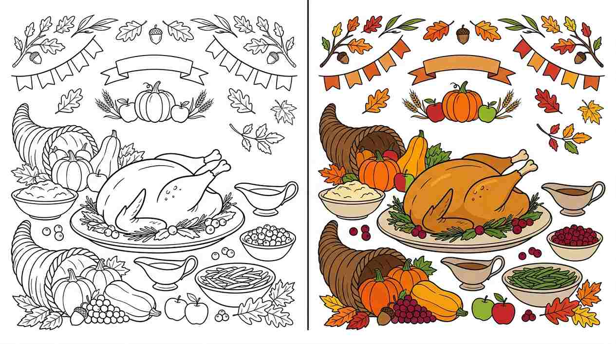 Thanksgiving Coloring Pages