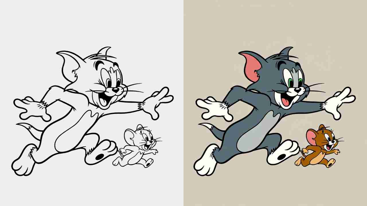 Tom and Jerry Coloring Pages