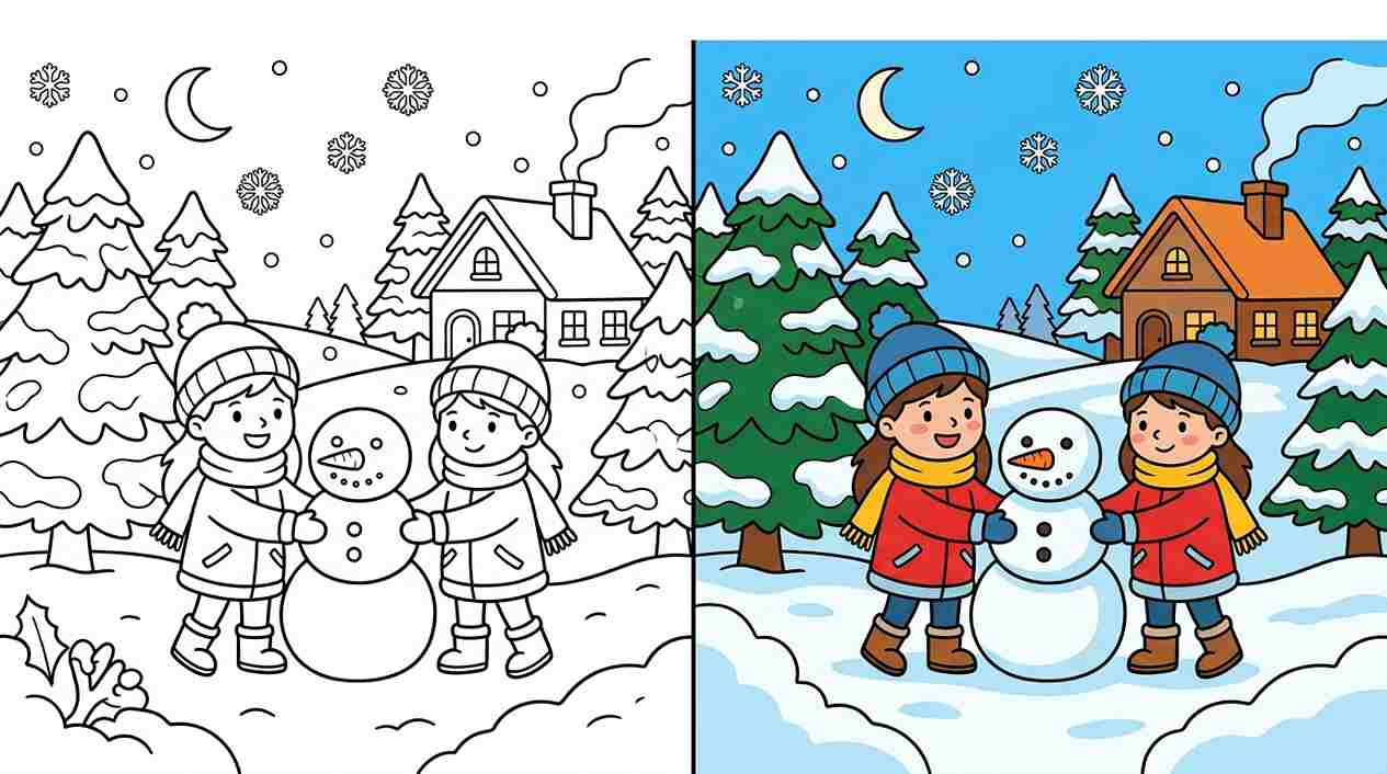 Winter Coloring Pages