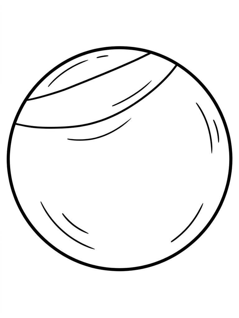 Circle Ball Coloring Page