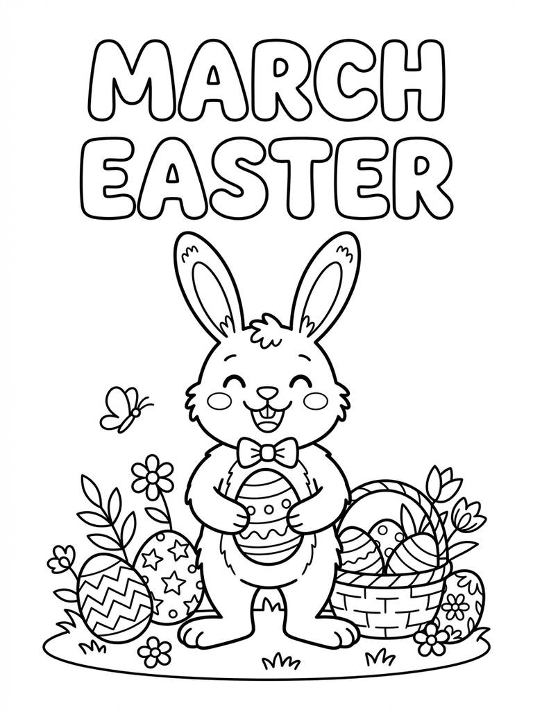 Easter Coloring Page March