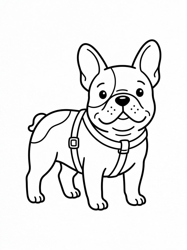 French Bulldog Coloring Pages