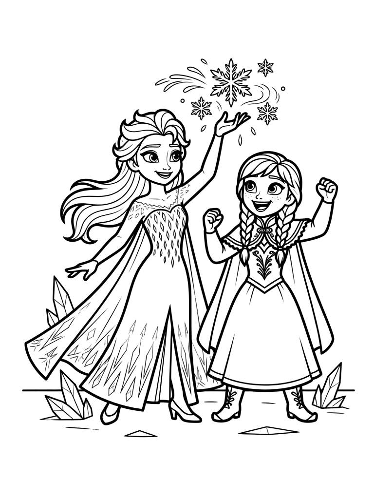 Frozen 3 Early Teaser Hype Coloring Page