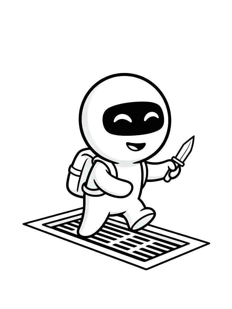 Impostor Venting Scene Coloring Page