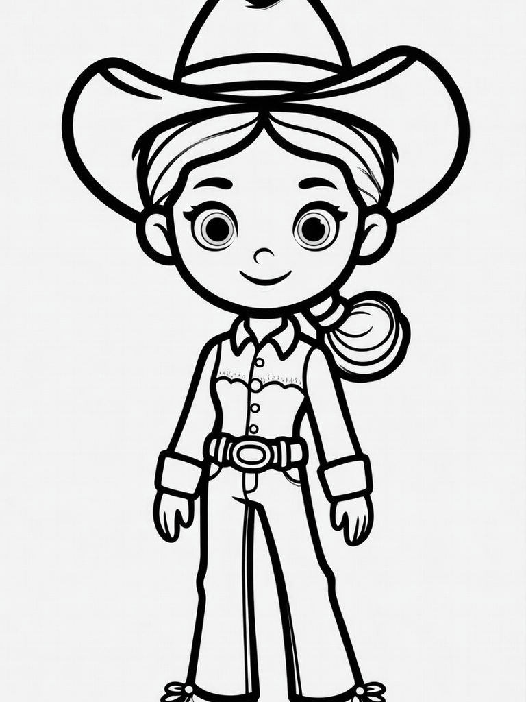 Jessie The Cowgirl Coloring Page