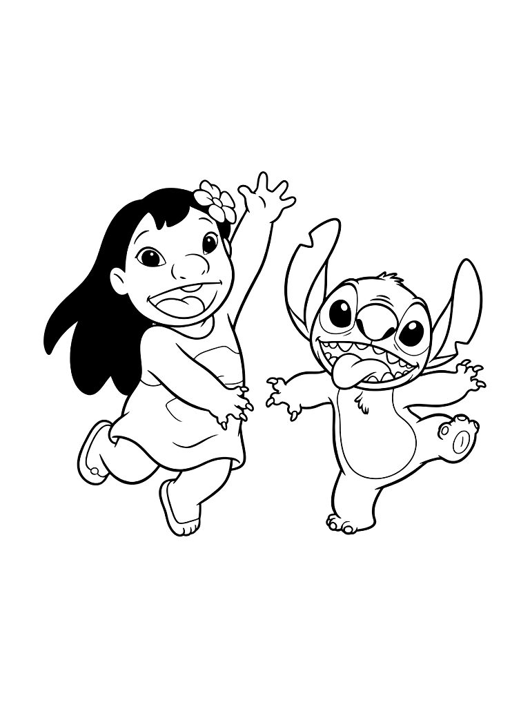 Lilo & Stitch Live-Action Hype Coloring Page