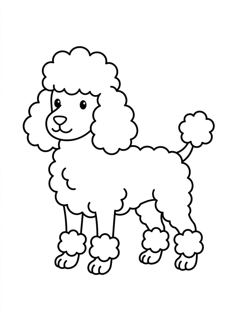 Poodle Coloring Pages