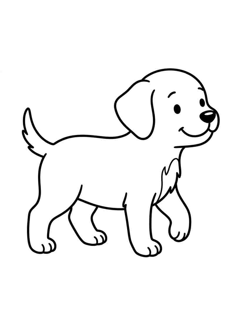 Puppy Coloring Page