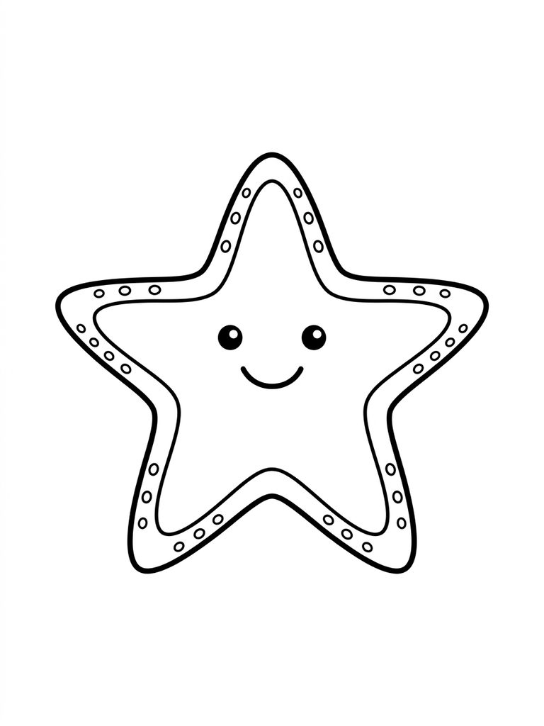 Star Fish Coloring Page