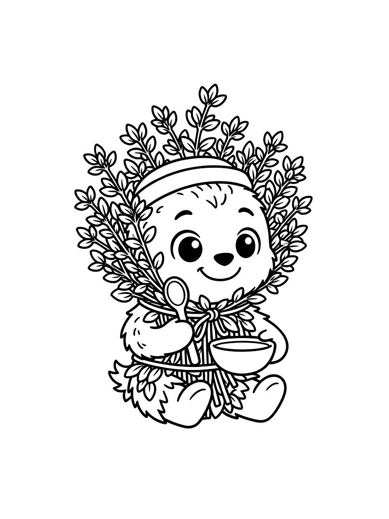 Thyme Bundle Coloring Page